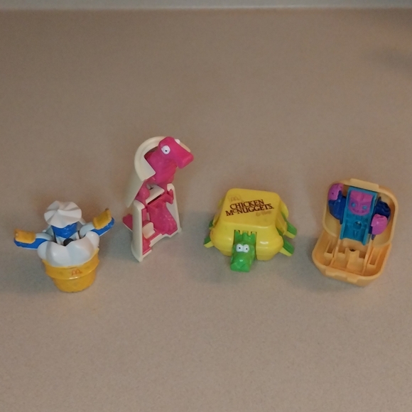 4 McDonald's original changeables transformers set of 4 1980s 1990s toys - Picture 3 of 7